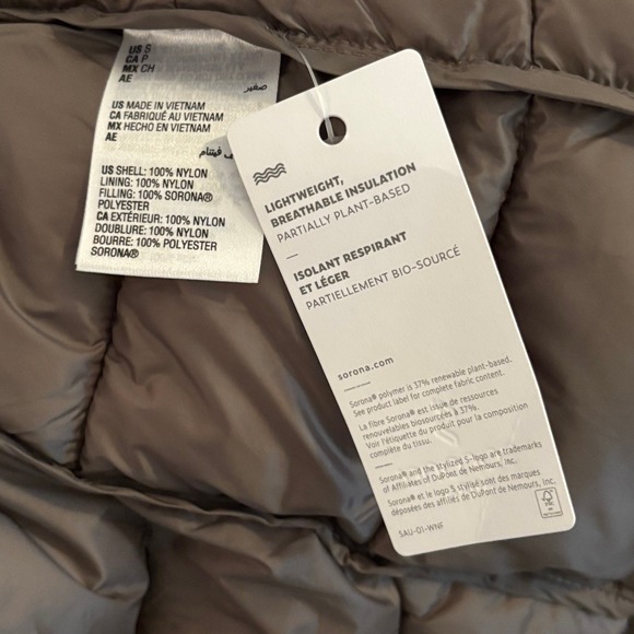 Charter Club Women's Hooded Puffer NWT Vest Sz S Taupe - Picture 6 of 6